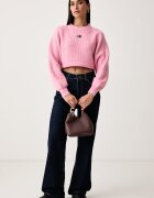 Tommy Jeans пуловер дамски с добавена вълна розов DW0DW22024