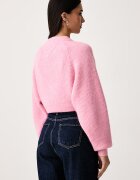 Tommy Jeans пуловер дамски с добавена вълна розов DW0DW22024