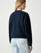 Tommy Jeans пуловер дамски с добавена вълна тъмносин DW0DW23831