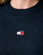 Tommy Jeans пуловер дамски с добавена вълна тъмносин DW0DW23831