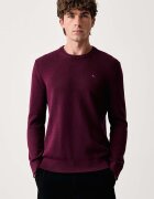Tommy Jeans пуловер мъжки от памук бордо DM0DM21787