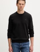 Tommy Jeans пуловер мъжки от памук черен DM0DM22853