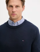 Tommy Jeans пуловер мъжки от памук тъмносин DM0DM21787