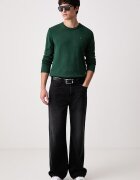 Tommy Jeans пуловер мъжки от памук зелен DM0DM21787