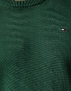 Tommy Jeans пуловер мъжки от памук зелен DM0DM21787