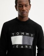 Tommy Jeans Пуловер с вълна от алпака в черно DM0DM22860