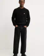 Tommy Jeans Пуловер с вълна в черно от топла материя DM0DM22353