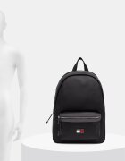 Tommy Jeans раница мъжка от имитация на кожа черна AM0AM14340