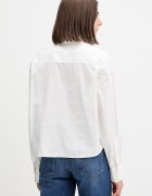 Tommy Jeans риза дамска от памук бяла с изчистена шарка DW0DW22766