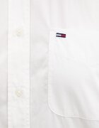 Tommy Jeans риза дамска от памук бяла с изчистена шарка DW0DW22766