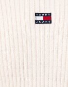 Tommy Jeans рокля тип пуловер от памук бежова DW0DW23324