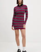 Tommy Jeans Рокля в бордо къса с кройка по тялото DW0DW21901