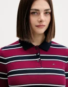 Tommy Jeans Рокля в бордо къса с кройка по тялото DW0DW21901