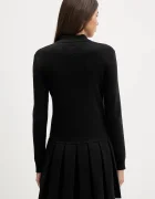Tommy Jeans Рокля в черно къса разкроена DW0DW22464