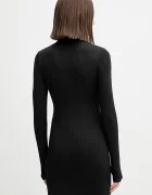Tommy Jeans Рокля в черно къса с кройка по тялото DW0DW21504