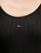 Tommy Jeans Рокля в черно къса с кройка по тялото DW0DW21508