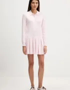 Tommy Jeans Рокля в розово къса разкроена DW0DW22464