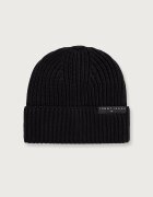 Tommy Jeans шапка beanie мъжка от памук черна AM0AM14865