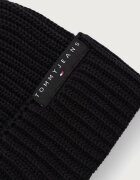 Tommy Jeans шапка beanie мъжка от памук черна AM0AM14865