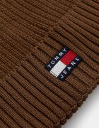 Tommy Jeans шапка beanie мъжка от памук кафява AM0AM13669