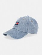 Tommy Jeans шапка с козирка дамска от памук синя AW0AW18578
