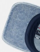 Tommy Jeans шапка с козирка дамска от памук синя AW0AW18578