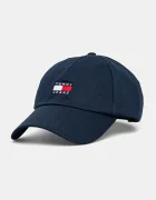 Tommy Jeans шапка с козирка мъжка от памук тъмносиня AM0AM12933