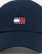Tommy Jeans шапка с козирка мъжка от памук тъмносиня AM0AM12933