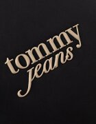 Tommy Jeans шопинг чанта дамска от имитация на кожа черна AW0AW19051
