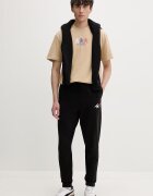 Tommy Jeans спортен панталон мъжки от памук черен със стандартна талия DM0DM23903