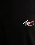 Tommy Jeans спортен панталон мъжки от памук черен със стандартна талия DM0DM23903