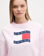 Tommy Jeans Суичър дамски от памук розов DW0DW22742