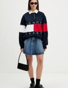 Tommy Jeans суичър дамски от памук тъмносин DW0DW22827