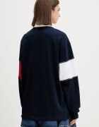 Tommy Jeans суичър дамски от памук тъмносин DW0DW22827