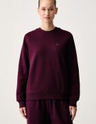 Tommy Jeans суичър дамски с памук бордо DW0DW19959