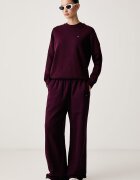 Tommy Jeans суичър дамски с памук бордо DW0DW19959