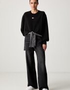 Tommy Jeans суичър дамски с памук черен DW0DW23297