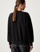 Tommy Jeans суичър дамски с памук черен DW0DW23297