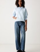 Tommy Jeans суичър дамски с памук син DW0DW19958