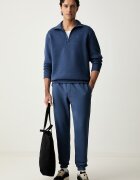 Tommy Jeans суичър мъжки с памук тъмносин DM0DM20339