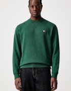 Tommy Jeans суичър мъжки с памук зелен DM0DM23607
