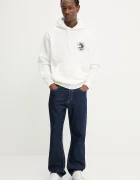 Tommy Jeans Суичър мъжки в бежово с качулка с принт DM0DM22380