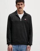 Tommy Jeans Суичър мъжки в сиво с изчистен дизайн DM0DM22344