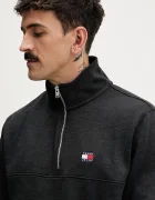 Tommy Jeans Суичър мъжки в сиво с изчистен дизайн DM0DM22344