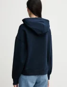 Tommy Jeans суичър с качулка дамски от памук тъмносин DW0DW19414