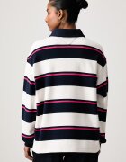 Tommy Jeans суичър с качулка дамски от памук тъмносин DW0DW23303