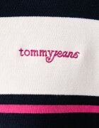 Tommy Jeans суичър с качулка дамски от памук тъмносин DW0DW23303