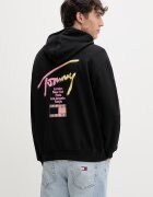 Tommy Jeans суичър с качулка мъжки от памук черен DM0DM23129