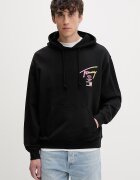 Tommy Jeans суичър с качулка мъжки от памук черен DM0DM23129