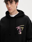 Tommy Jeans суичър с качулка мъжки от памук черен DM0DM23129